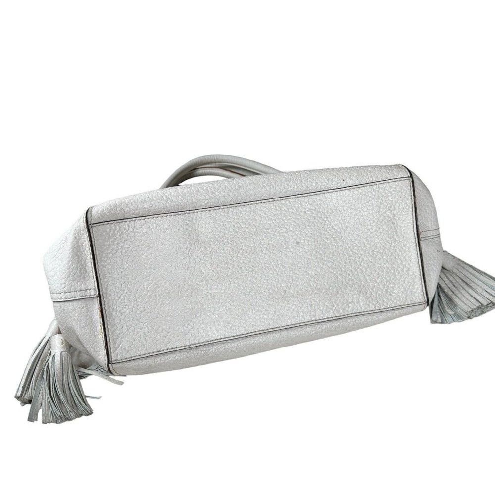 Kate Spade Cream Satchel with Tassels - Picture 8 of 16